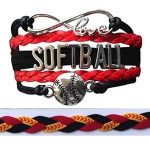 Softball Jewelry Set (Bracelet & Headband)